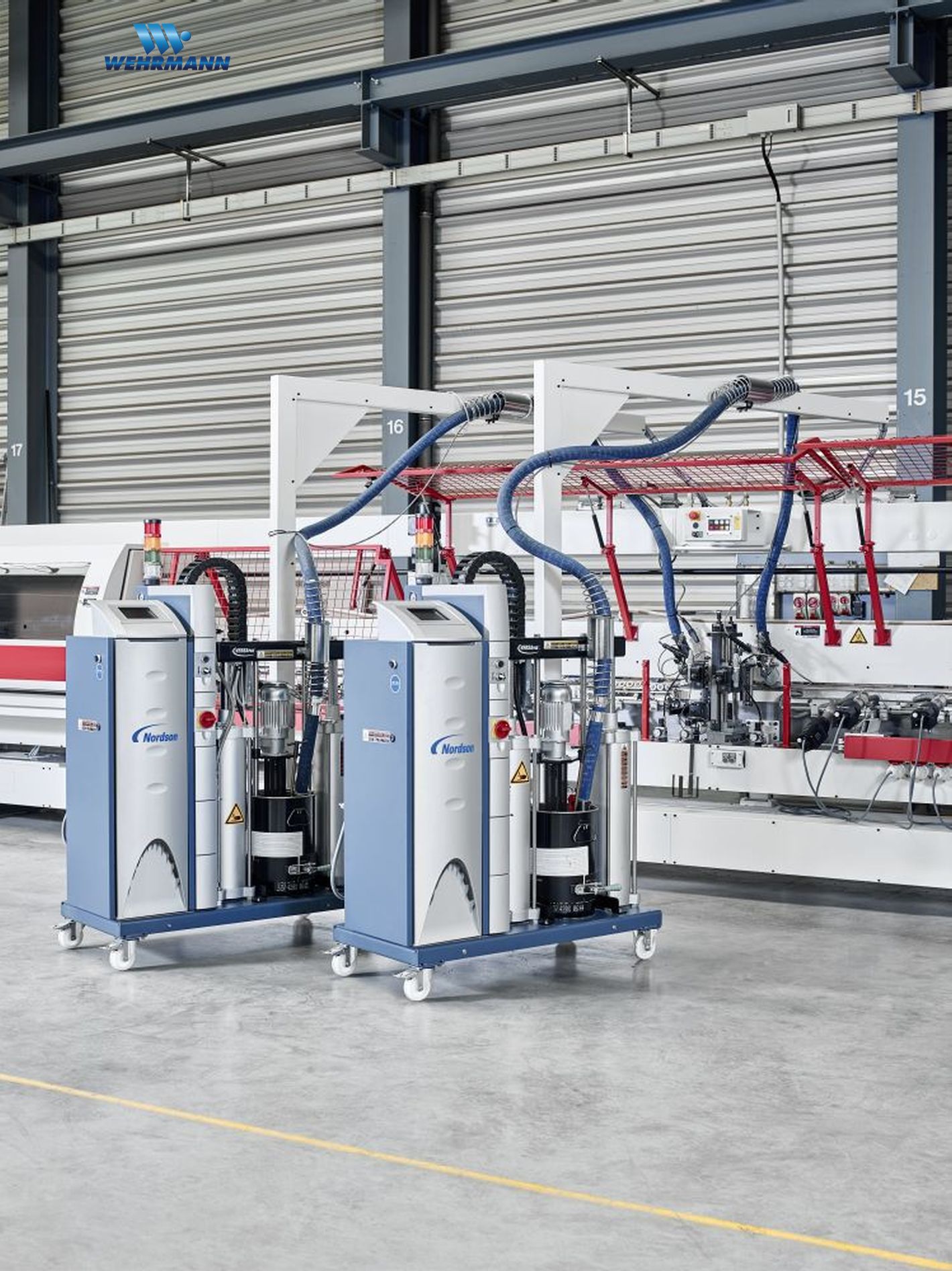 Eins. Direktpostformingmachine für gebogene Caravanfronten / WEHRMANN / Combima /K/I/R80/1260/V