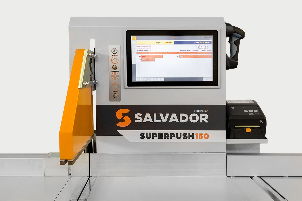 Optimierungskappsäge SALVADOR Superpush 200 / SALVADOR / Superpush 150 Optimierungskappsäge SALVADOR Superpush 200 / SALVADOR / Superpush 150
