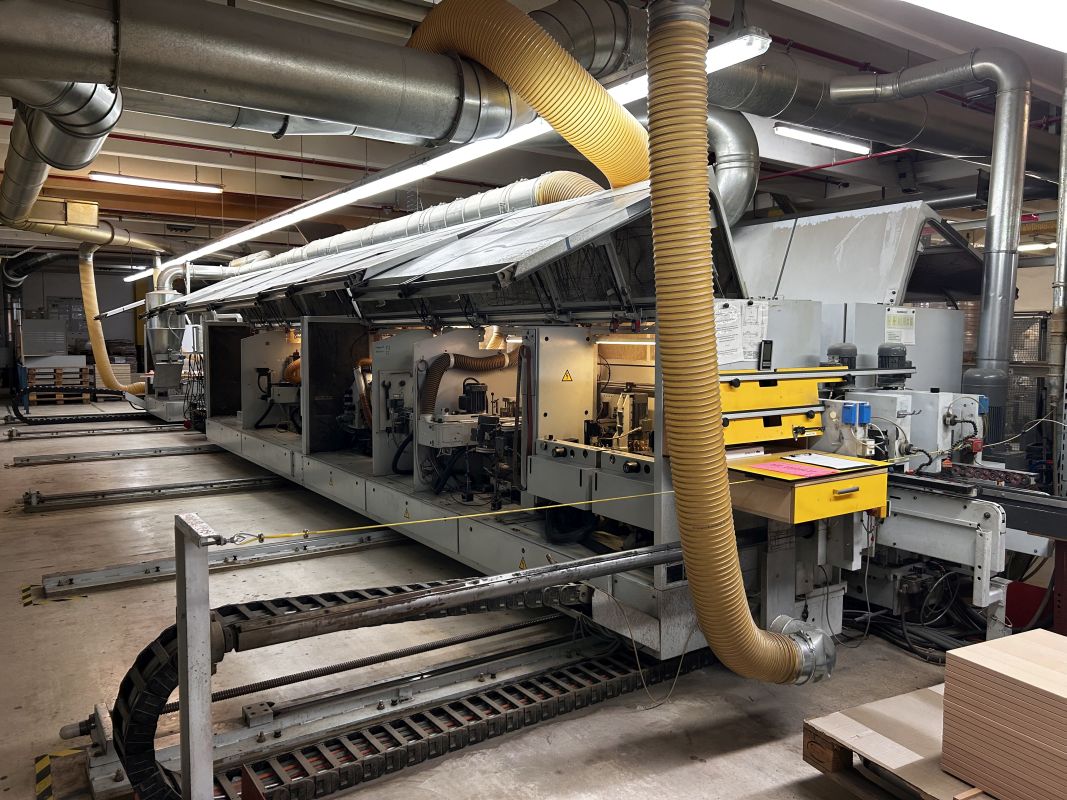 Doppelseitige Formatbearbeitungs- und Kantenanleimmaschine / HOMAG / PROFI KFL20/29/QA/25