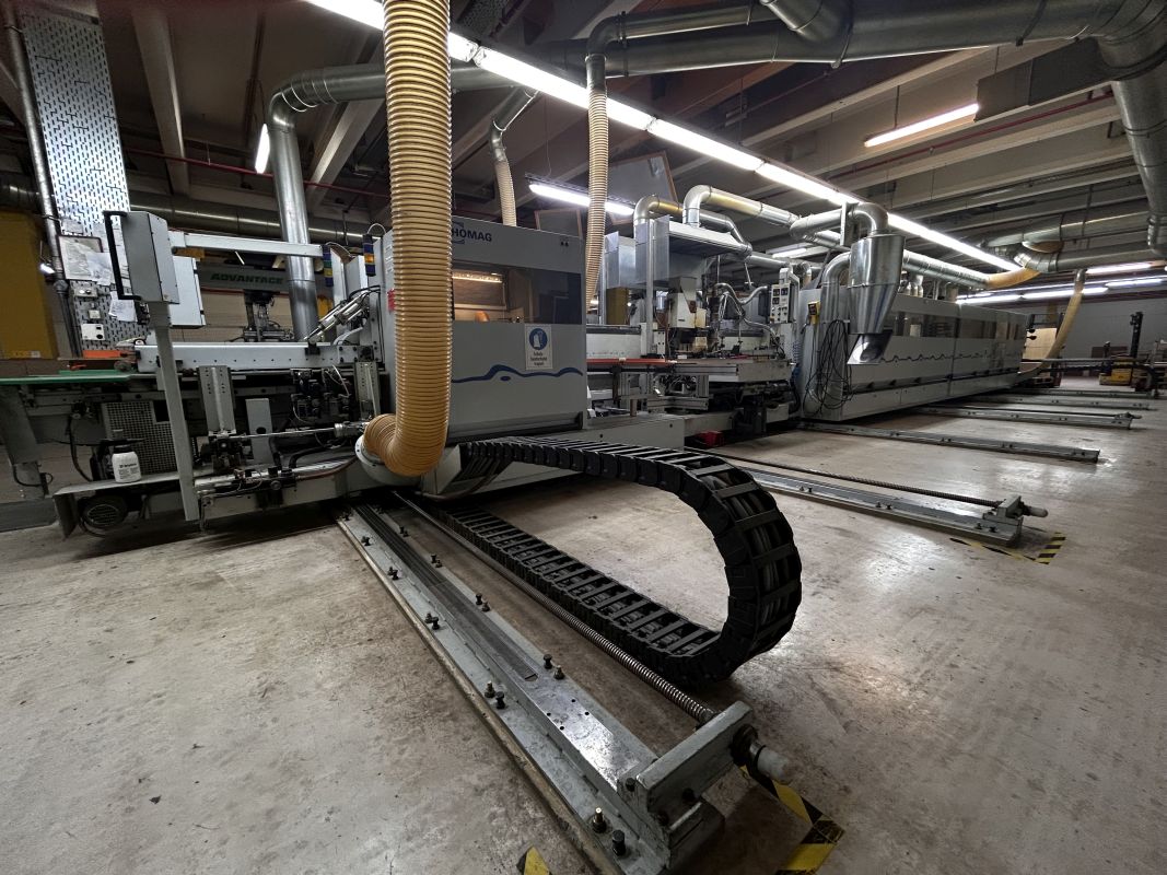 Doppelseitige Formatbearbeitungs- und Kantenanleimmaschine / HOMAG / PROFI KFL20/29/QA/25