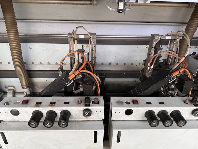 Doppelseitige Kantenanleimmaschine mit Abstapelung / HOMAG / Optimat KFL 526/9/A3/25