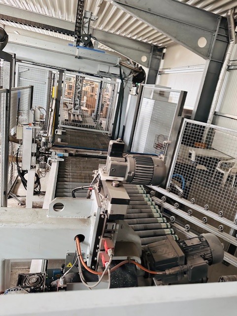 Doppelseitige Kantenanleimmaschine mit Abstapelung / HOMAG / Optimat KFL 526/9/A3/25