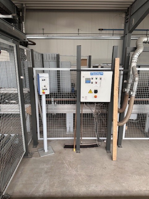 Doppelseitige Kantenanleimmaschine mit Abstapelung / HOMAG / Optimat KFL 526/9/A3/25