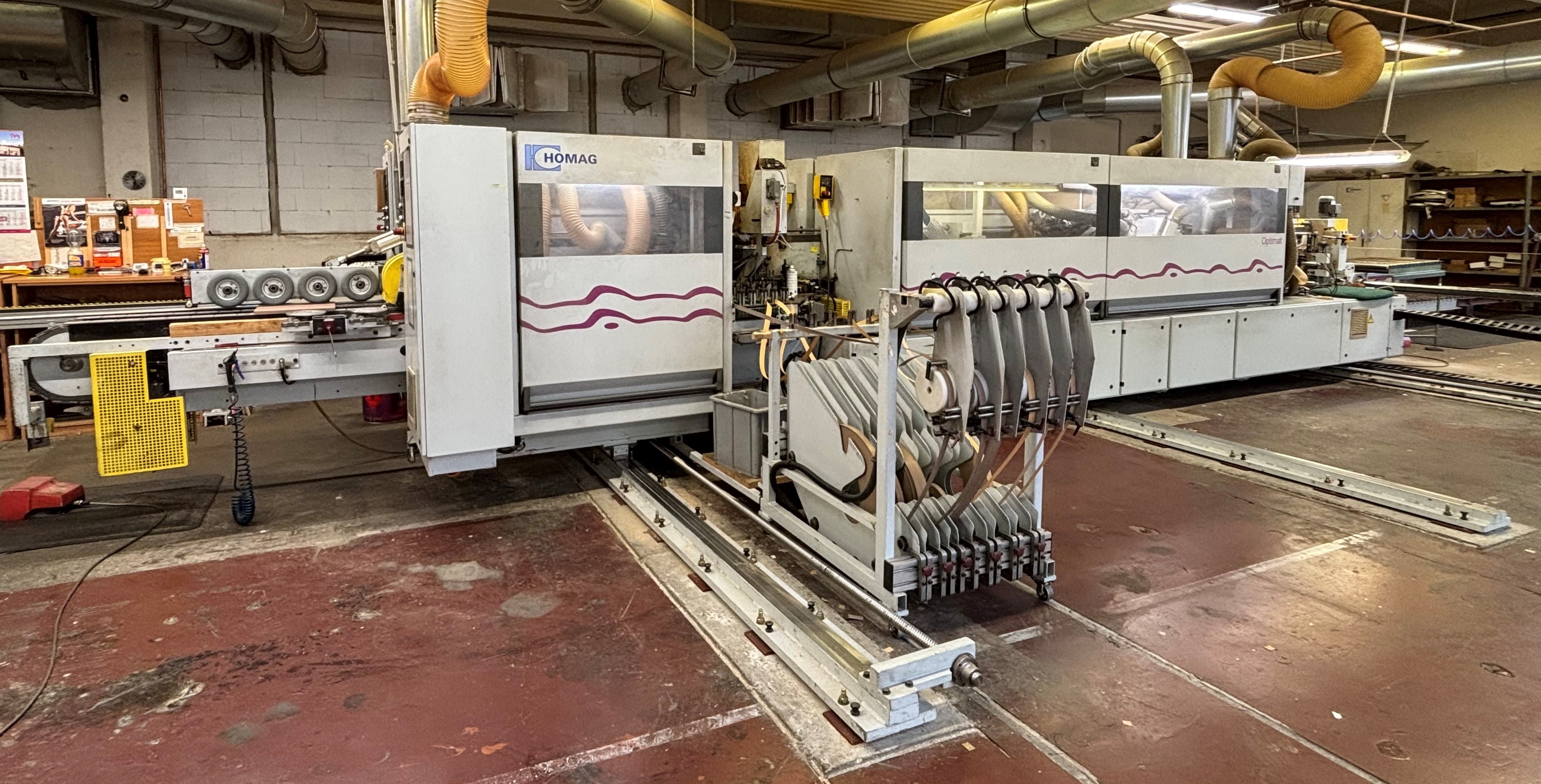 Doppelseitige Kantenanleimmaschine / HOMAG / OPTIMAT KF 26/8/A3/25