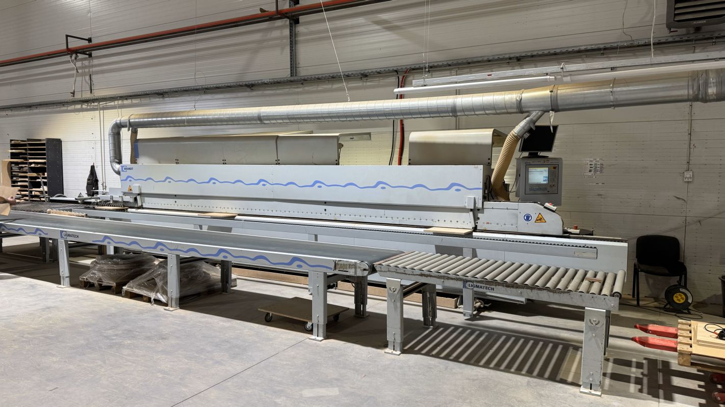 eins. Kantenanleimmaschine mit Rückführung / BRANDT / KDF 991