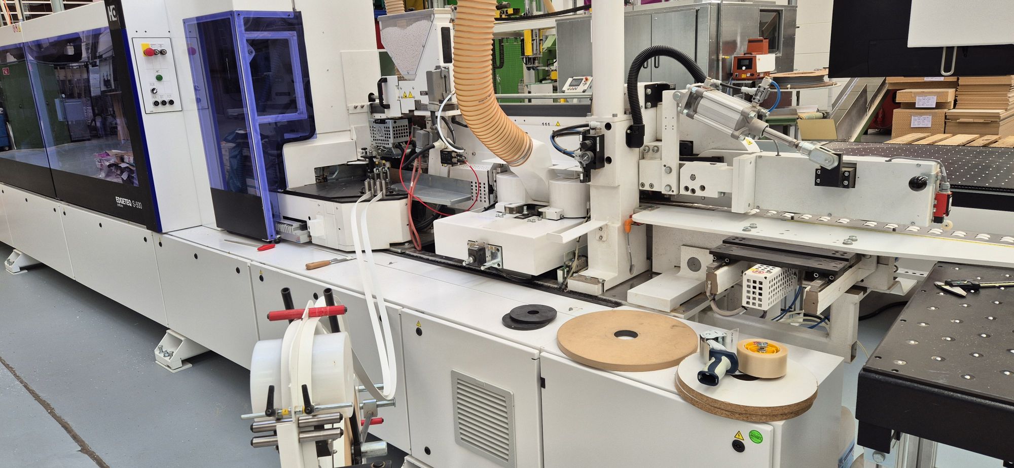 Kantenanleimmaschine mit Rückführung / HOMAG / EDGETEC S-500