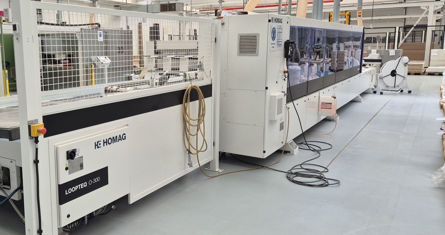 Kantenanleimmaschine mit Rückführung / HOMAG / EDGETEC S-500