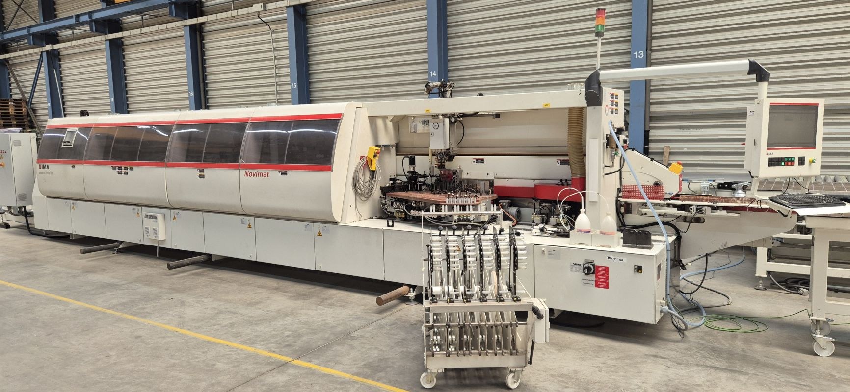 Kantenanleimmaschine mit Werkstückrückführung / IMA / Novimat Concept/ I / G80 / 440 / R3 +