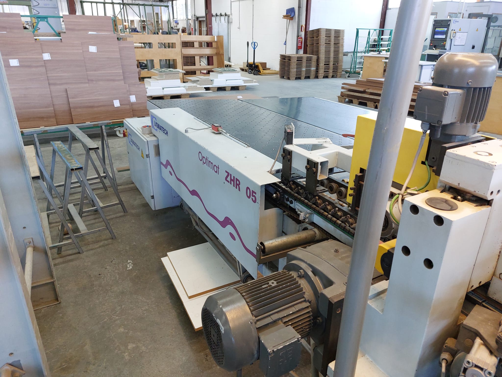 einseitige Kantenanleimmaschine mit Werkstück-Rückführung / HOMAG / Optimat KL 78/A20/S2/Z