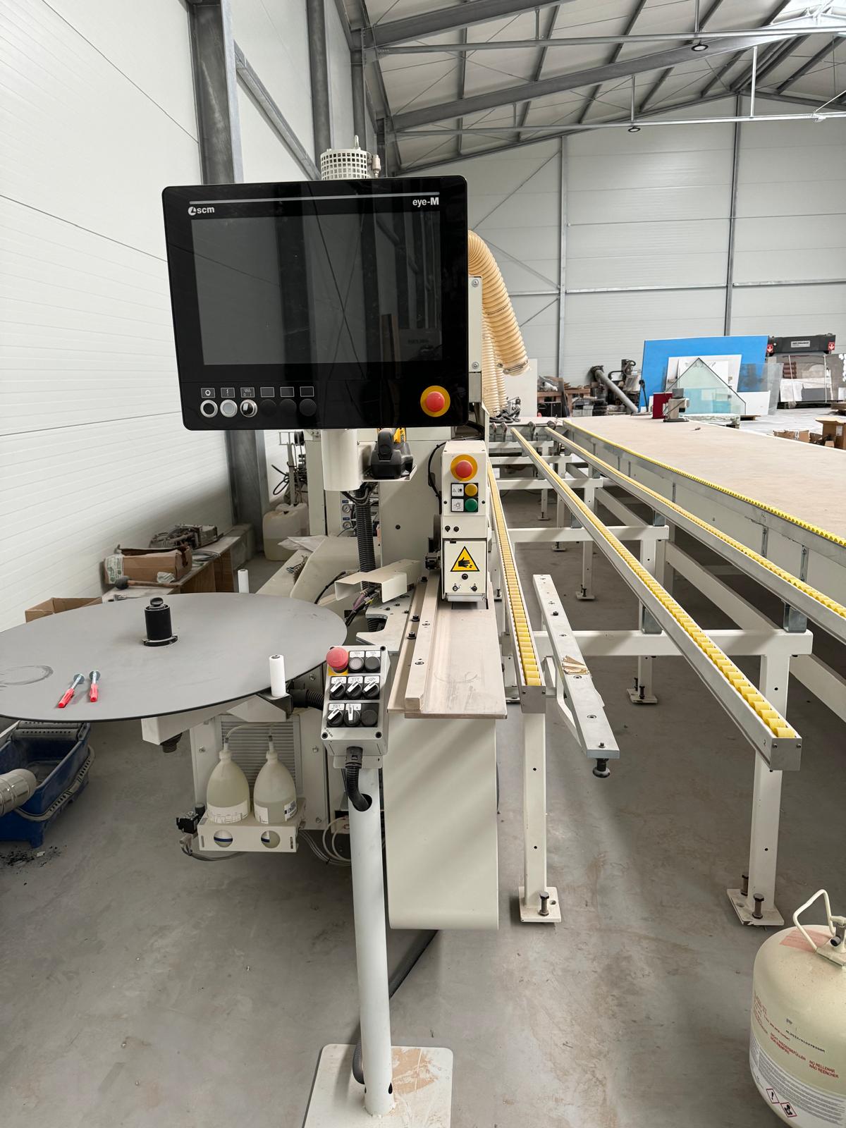Industrielle automatsiche Kantenanleimmaschine mit Rückführung / SCM / Stefani md