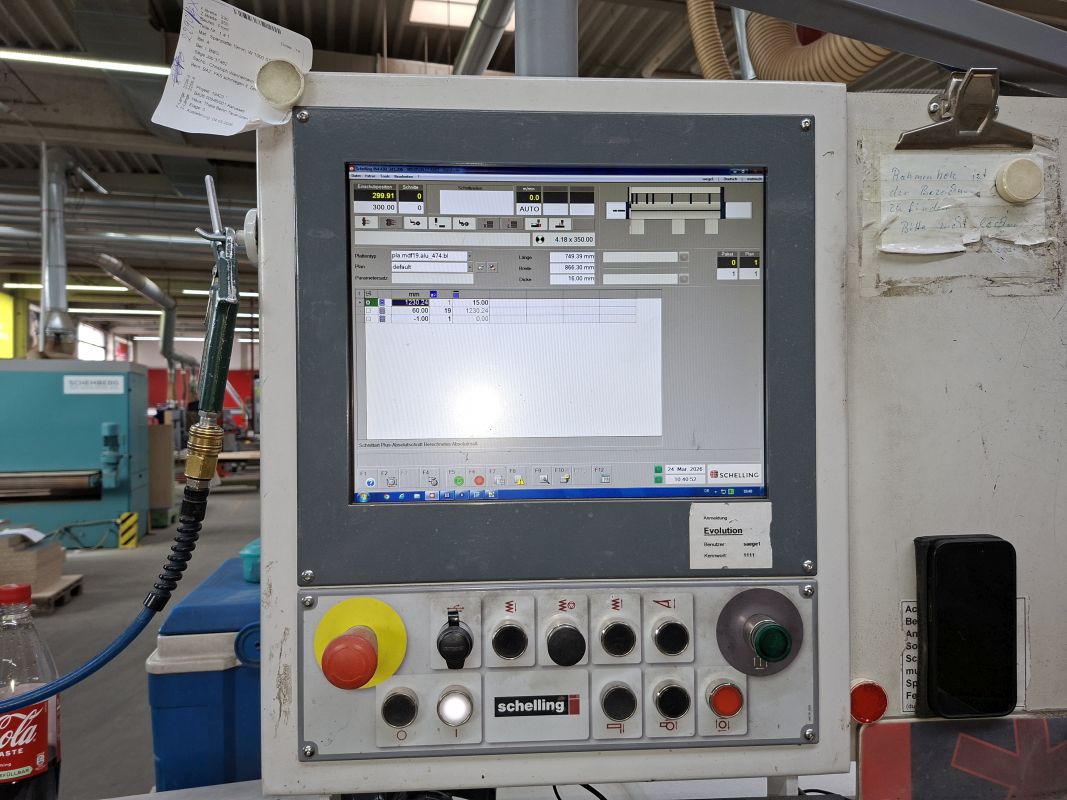 Plattenaufteils&auml;ge mit Fl&auml;chenlager / SCHELLING / FH 4