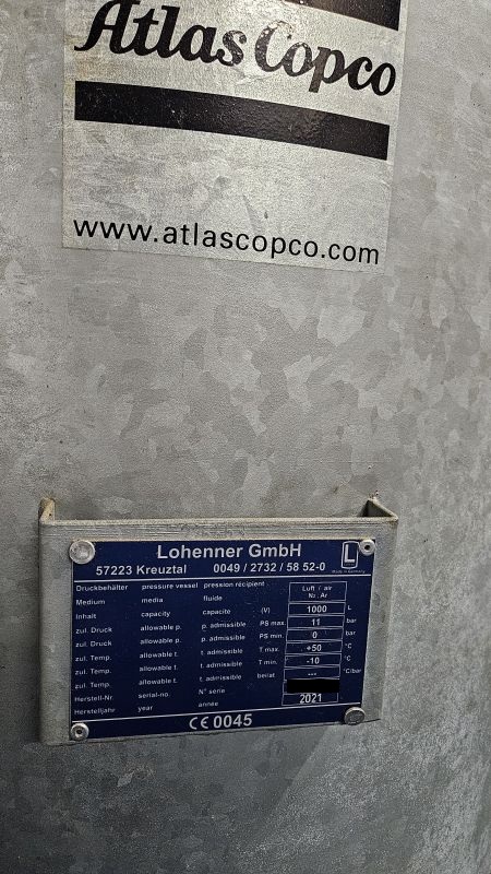 Kompressor mit K&auml;ltetrockner / Atlas Copco / GA 110 VSD+