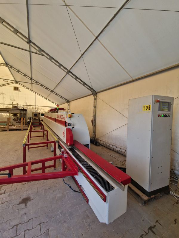 Softforming Kantenanleimmaschine mit Plattenzuschnittvorrichtung / Elwood / 