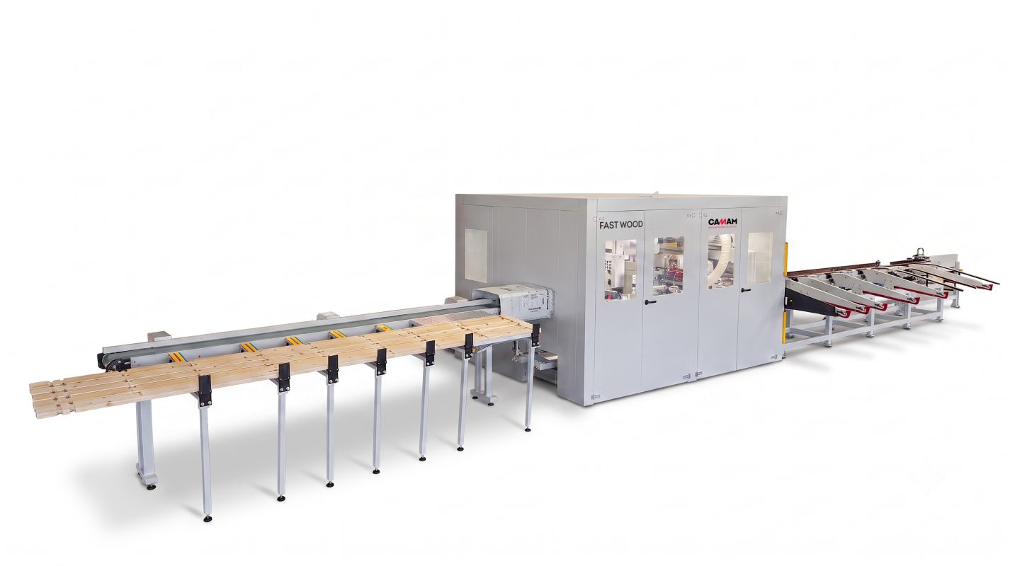 CNC-Bearbeitungszentrum f&uuml;r Stabelemente / CAMAM / FAST WOOD 6U-CAL 6000