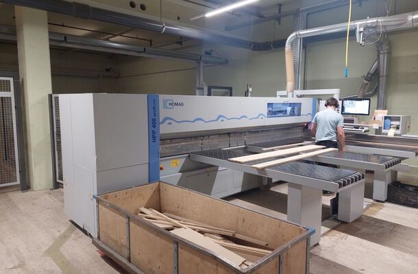Plattenaufteilsäge mit Flächenlager / HOLZMA / Profi HPP/400/38/38