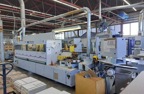 einseitige Kantenanleimmaschine mit Werkstück-Rückführung / HOMAG / Optimat KL 78/A20/S2/Z