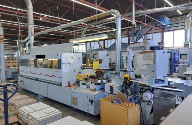 einseitige Kantenanleimmaschine mit Werkstück-Rückführung / HOMAG / Optimat KL 78/A20/S2/Z