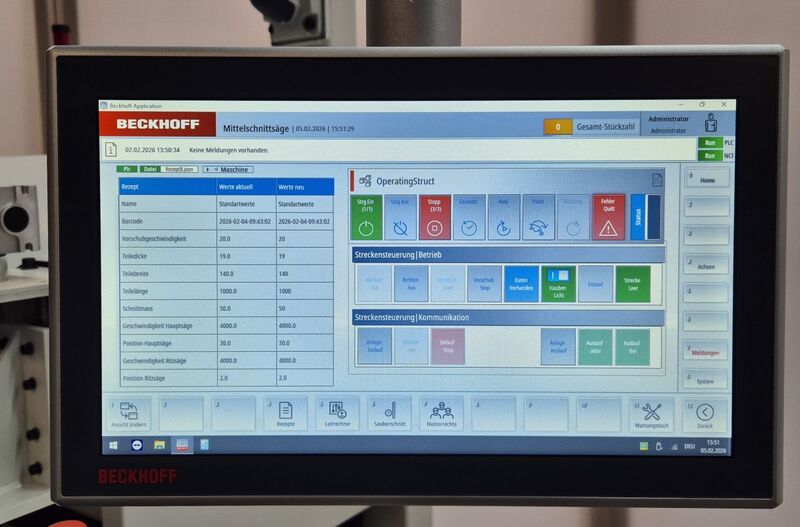 CNC-Mittelschnitts&auml;ge / WEHRMANN / WT-50/900
